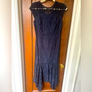 Navy blue lace dress. Banana republic size 2
